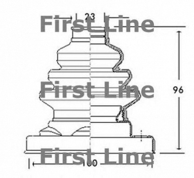 FIRST LINE fcb2679 -  Пыльник, приводной вал
